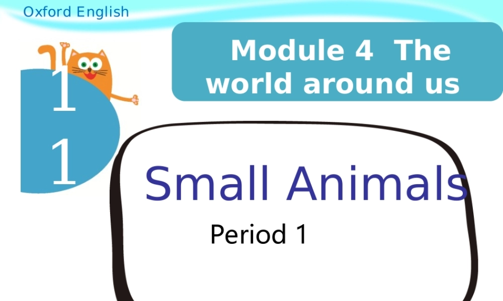 Unit 11 Small animals 第1课时课件.ppt