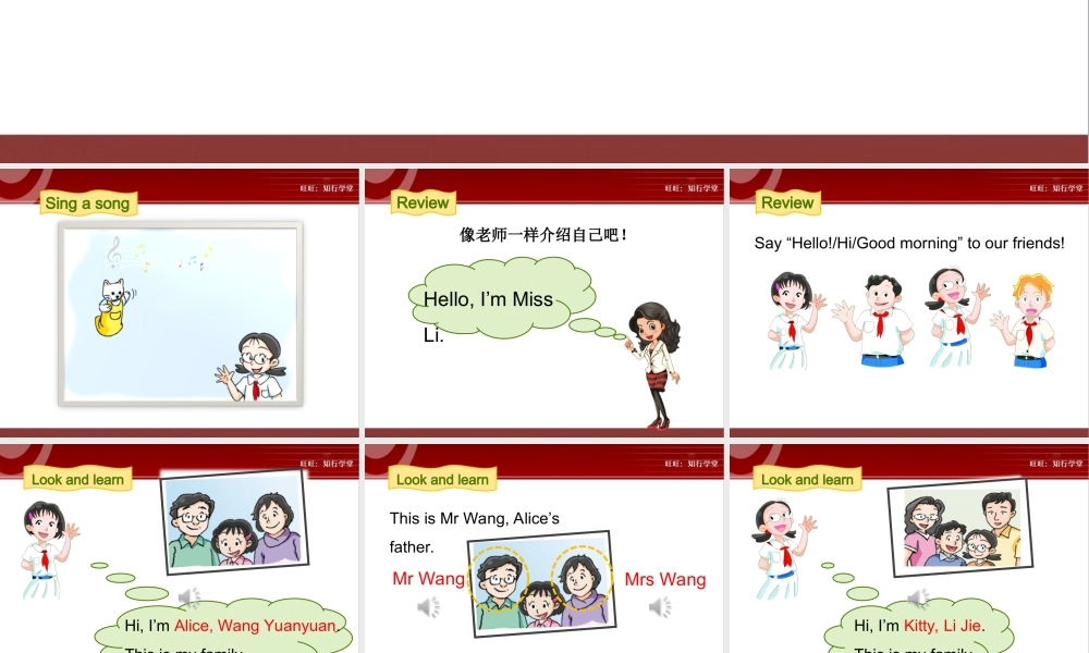 牛津上海版三上Unit 2《How are you》（第1课时）ppt课件[旺旺：知行学堂].ppt