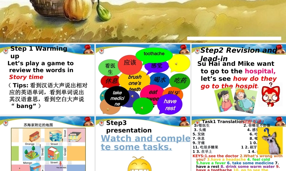 牛津译林版小学英语五下《Unit 4 Seeing the doctor》PPT课件 (3).ppt