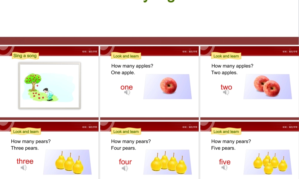 牛津上海版三上Unit 10《Numbers》（第1课时）ppt课件[旺旺：知行学堂].ppt