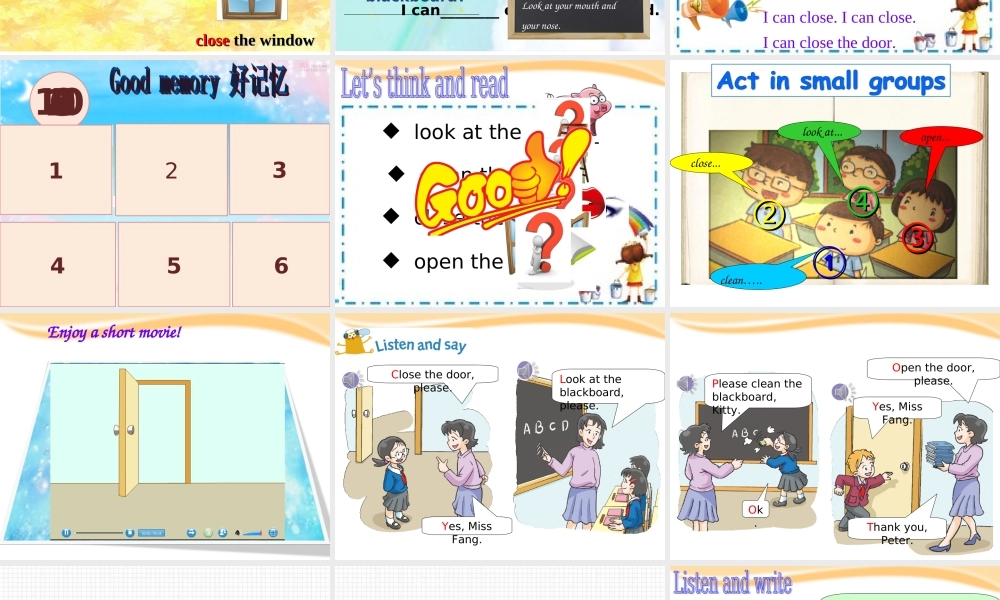 unit 7 in the classroom第2课时.ppt