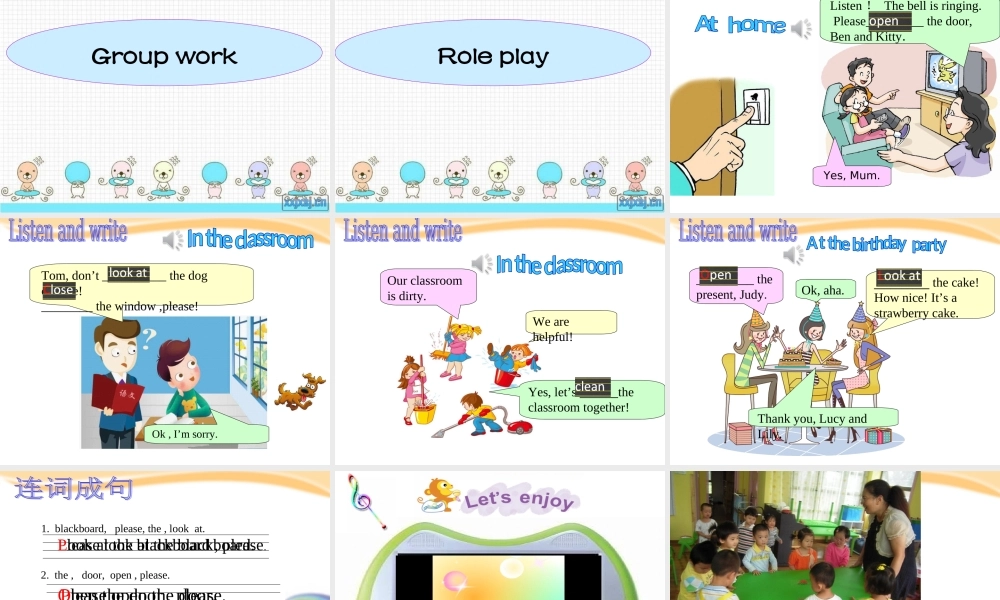 unit 7 in the classroom第2课时.ppt