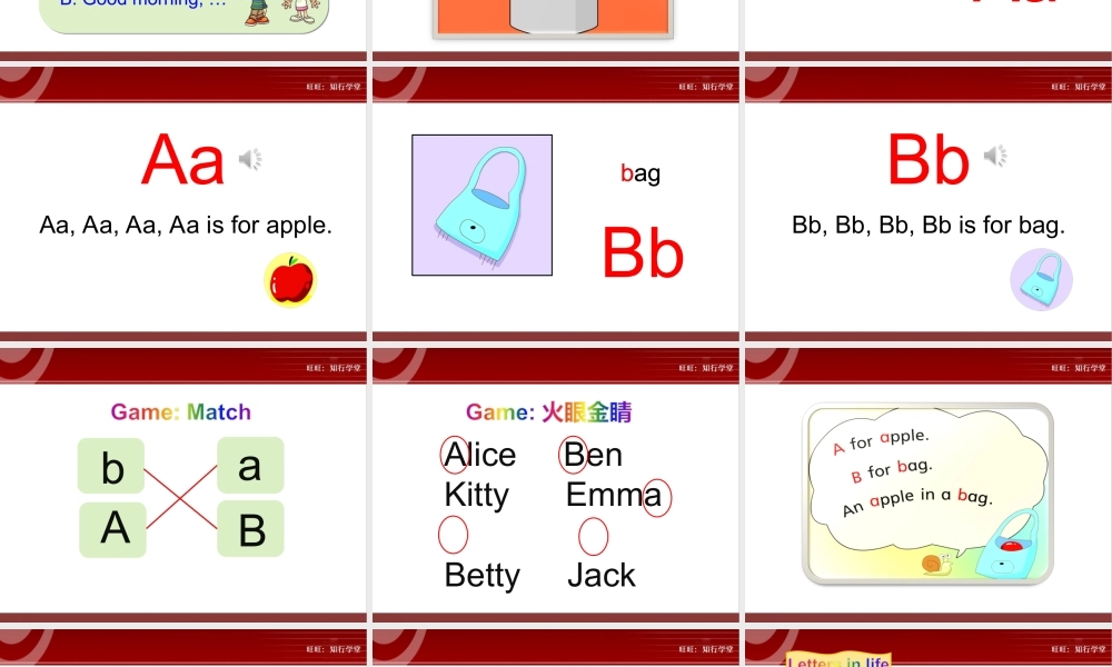 牛津上海版三上Unit 1《Hello》（第3课时）ppt课件[旺旺：知行学堂].ppt