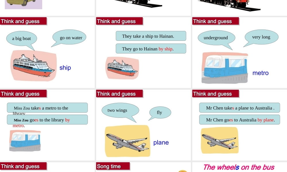 牛津译林版小学英语五下《Unit 2 How do you come to school》PPT课件 (3).ppt