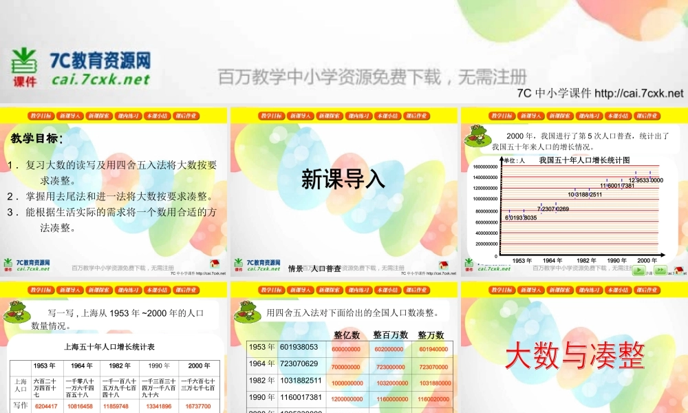 沪教小学数学四上《6.1大数与凑整》PPT课件 (6).ppt