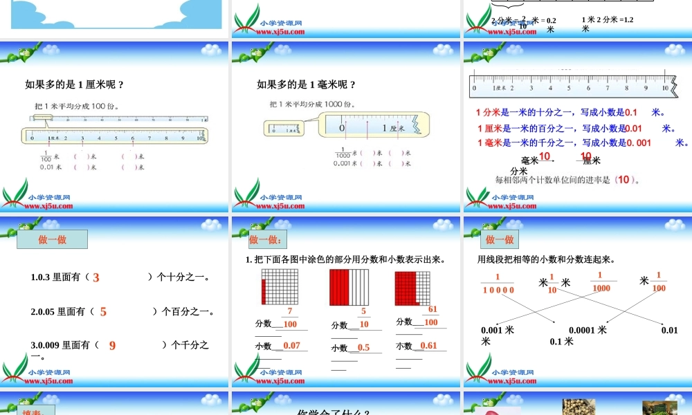 沪教小学数学四下《2.2小数的意义》PPT课件 (2).ppt