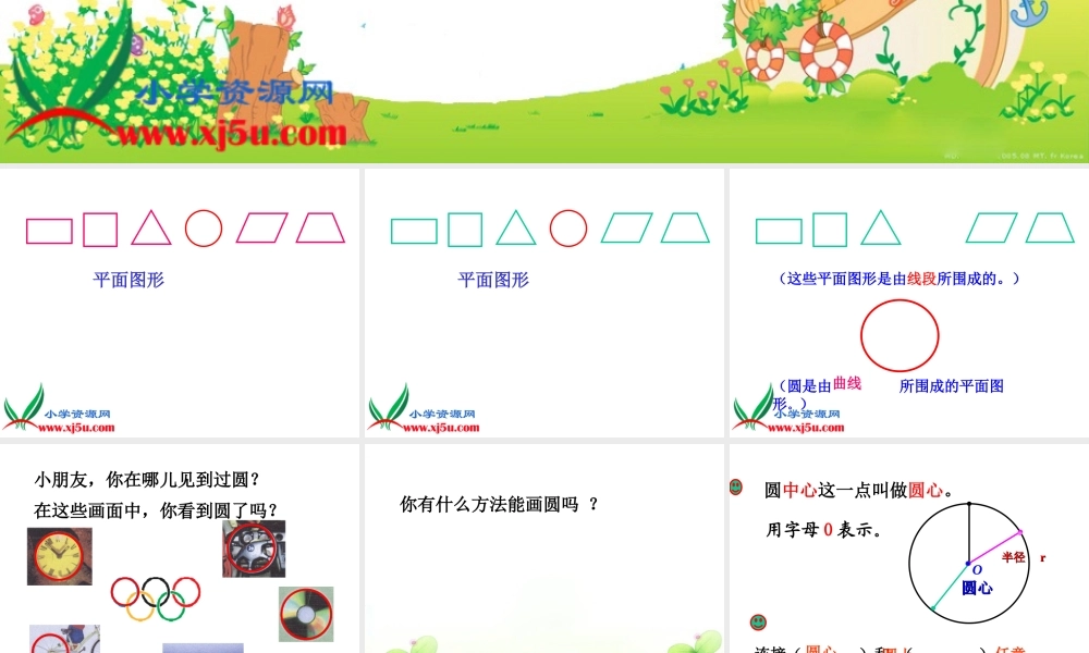 沪教小学数学四上《5.1圆的初步认识》PPT课件 (3).ppt