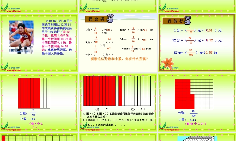 沪教小学数学四下《2.2小数的意义》PPT课件 (3).ppt