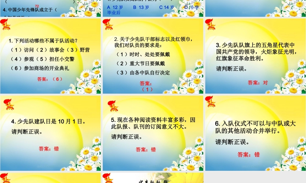 “我爱少先队”主题队会课件.ppt