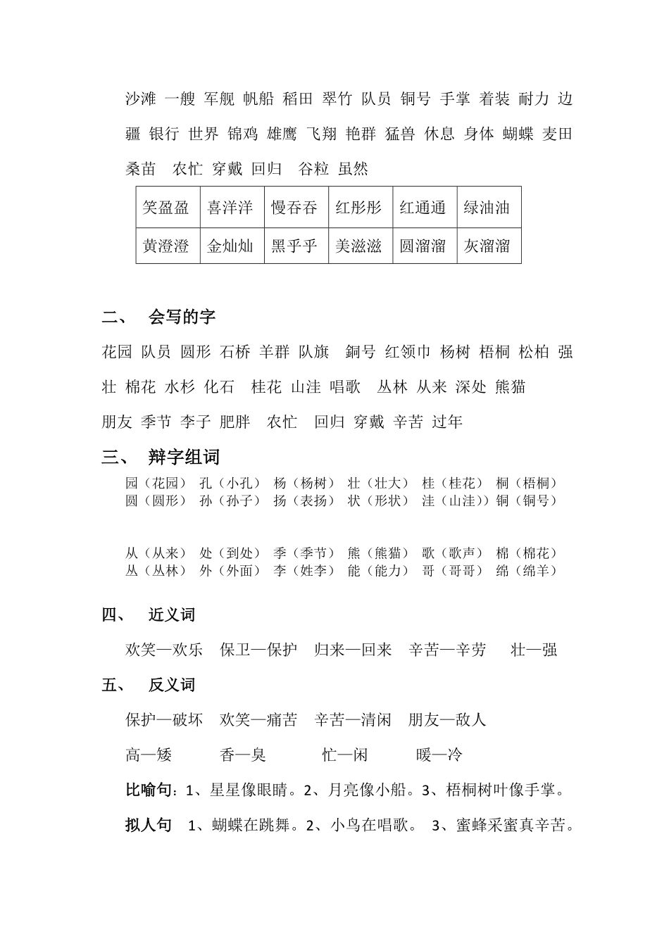 最新二年级上册语文知识点归纳(1).pdf_第3页