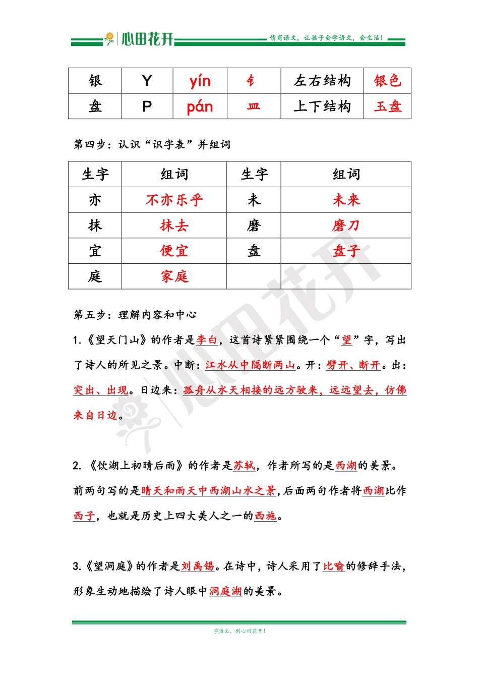 【语文基本功训练营】—三年级上册校内知识周周练第6单元预习解析（部编版）.pdf_第2页