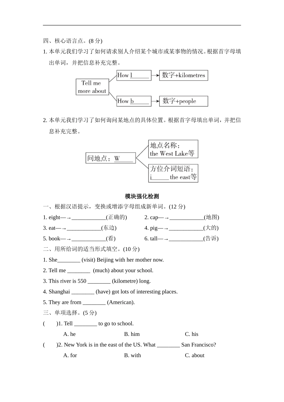 Module1 模块知识梳理卷.doc_第2页