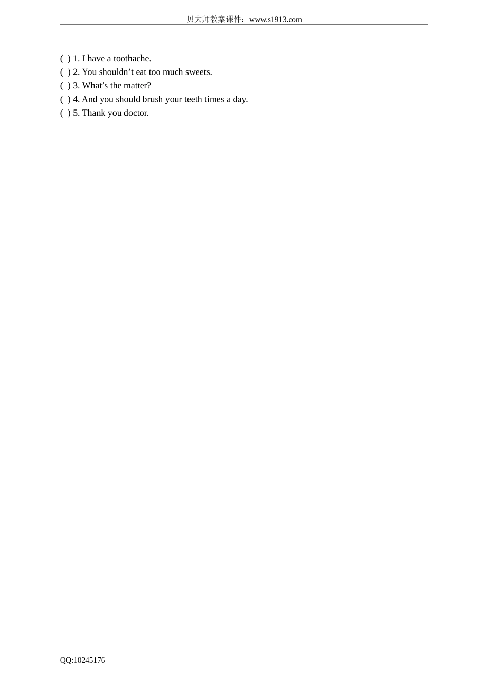 Unit 9 Seeing the doctor.习题.doc_第2页