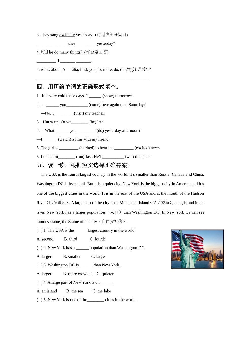 Unit 6 An interesting country 同步练习2.doc_第2页