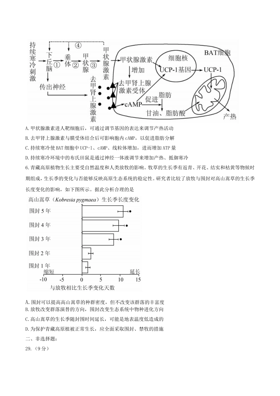 【全国百强校word】河北省衡水中学2018届高三十六模理综生物试题.doc_第2页