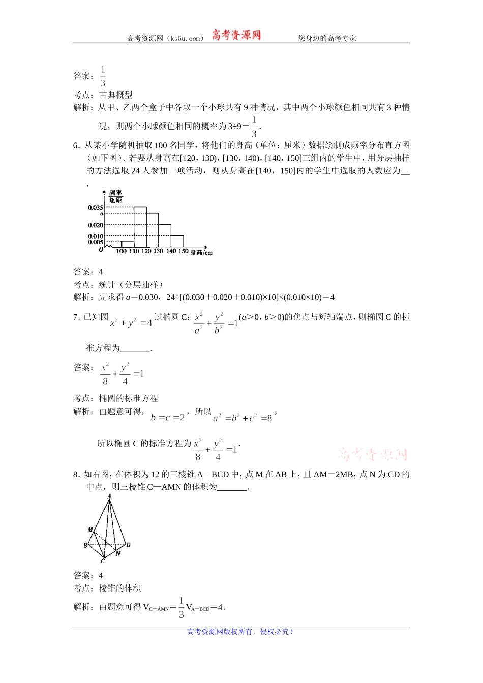 江苏省百校大联考2020届高三上学期第一次考试数学试题 Word版含解析.doc_第2页