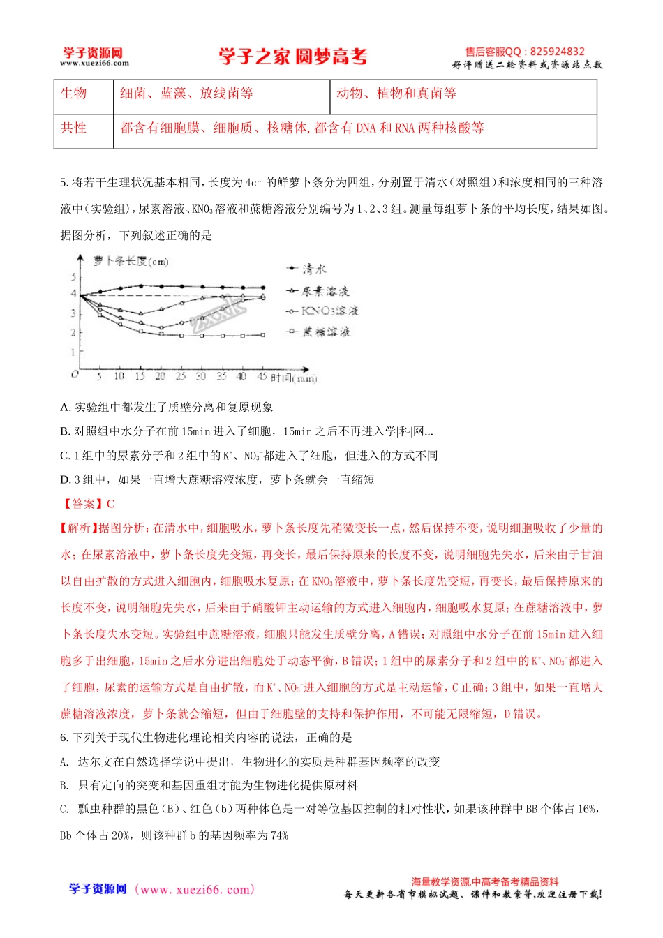 精品解析：【全国百强校word】河北省衡水中学2017届高三最后一卷（十调）理科综合生物试题（解析版）.doc_第3页