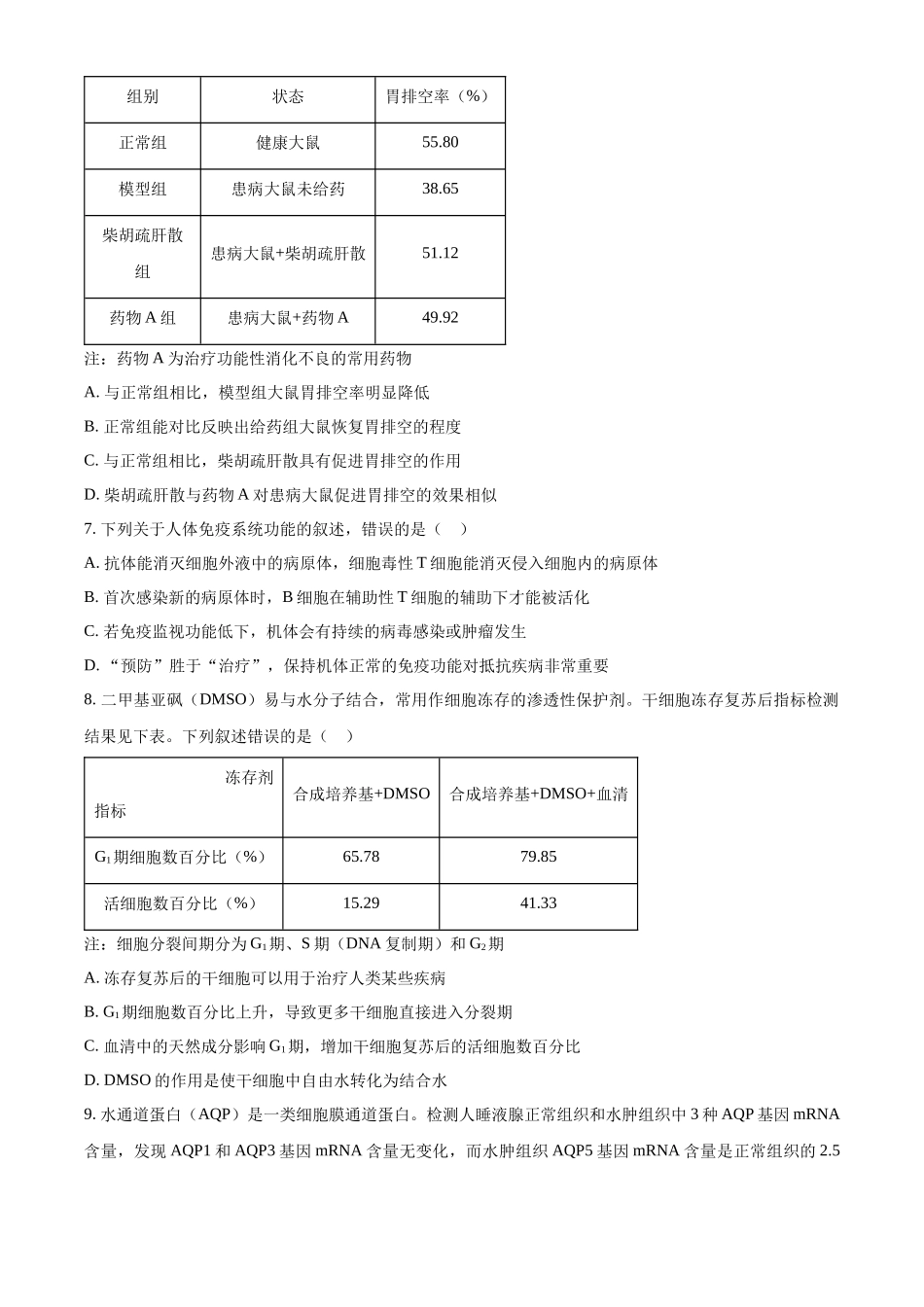 2022年新教材辽宁生物高考真题（原卷版）.docx_第2页