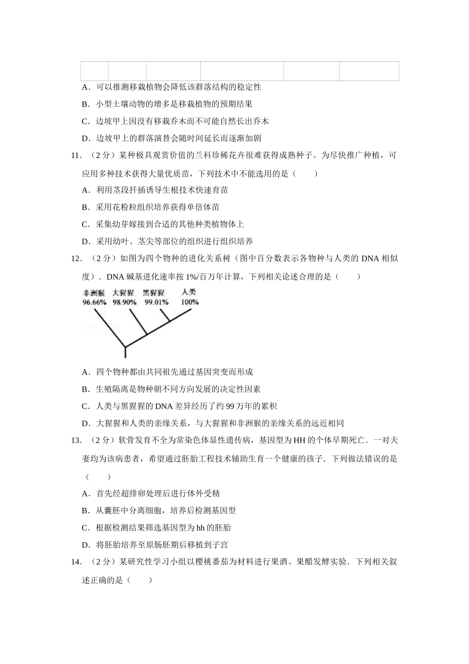 2013年高考生物真题（江苏自主命题）（原卷版）.doc_第3页