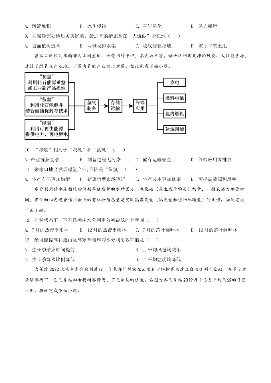 2022年高考地理真题（辽宁自主命题）（原卷版）.docx_第3页