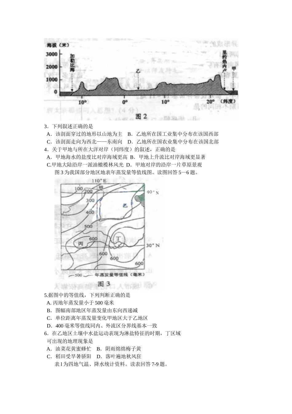 2011年高考地理真题（四川自主命题）.doc_第2页