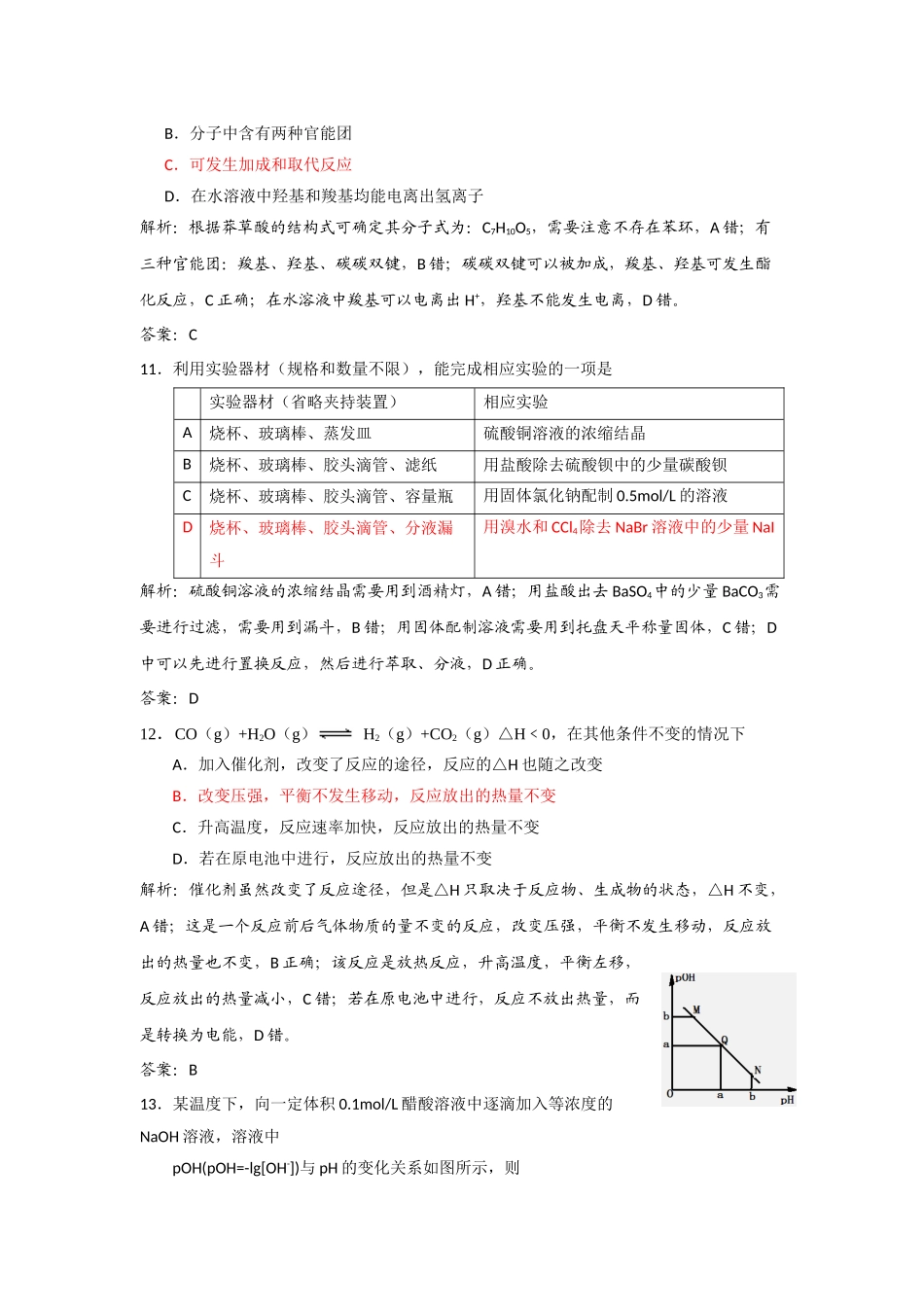 2013年高考化学真题（山东自主命题）（解析版）.docx_第2页