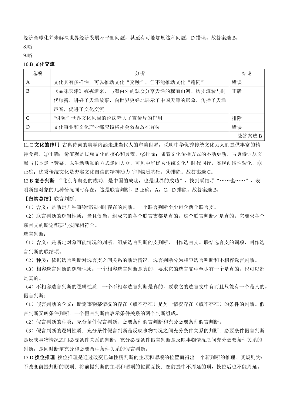2022年高考政治真题（天津自主命题）（解析版）.docx_第2页
