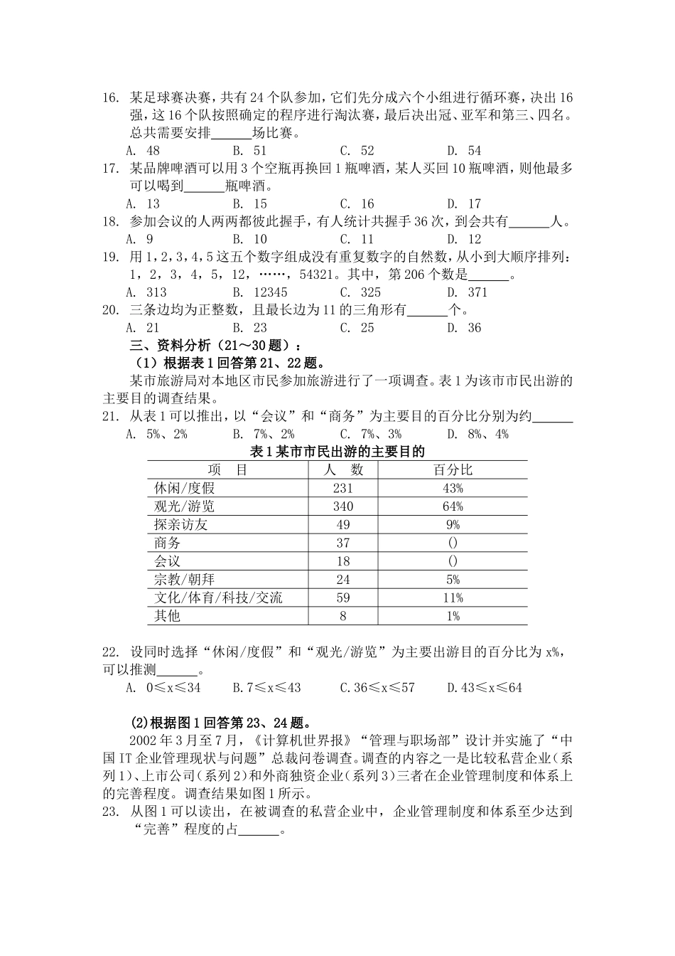 2004年上海市公务员考试行测真题【完整+答案】.doc_第2页