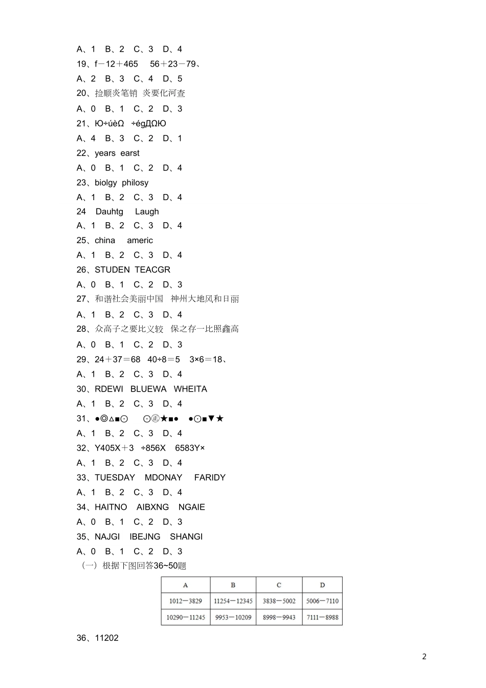 2013年江苏省公务员考试《行测》真题（B类卷）.pdf_第2页