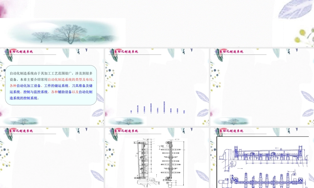 2023年第三自动化制造系统的组成（教学课件）.ppt