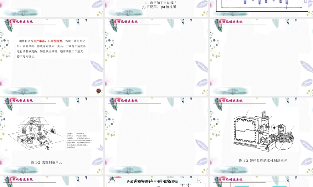 2023年第三自动化制造系统的组成（教学课件）.ppt