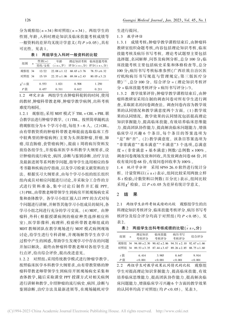 MDT模式下TBL+CBL...法在肿瘤学临床教学中的应用_林国享.pdf_第2页