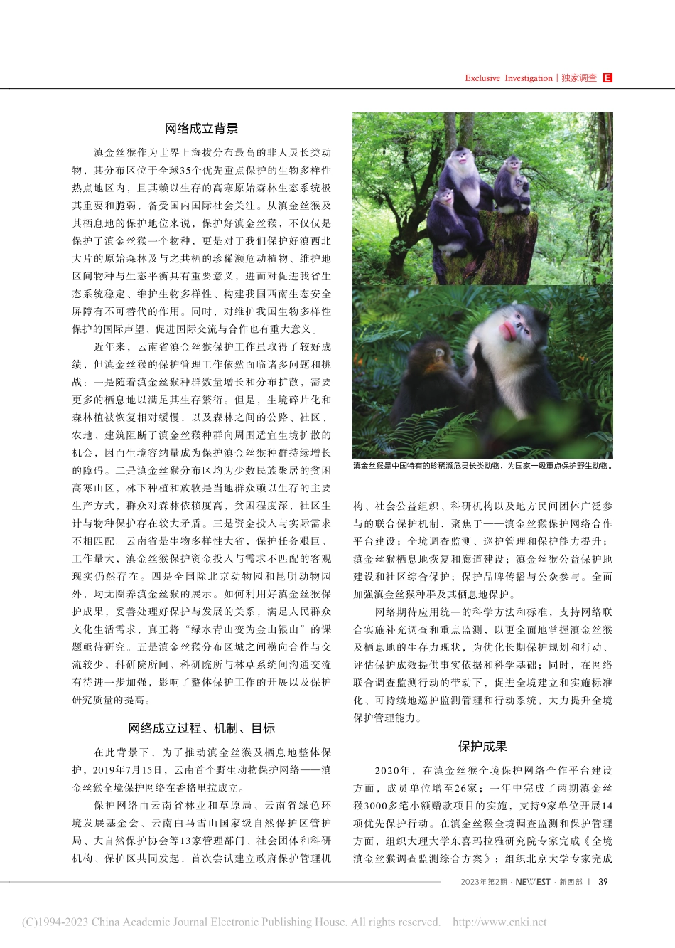 保护滇金丝猴我们在行动——滇金丝猴全境保护网络.pdf_第2页
