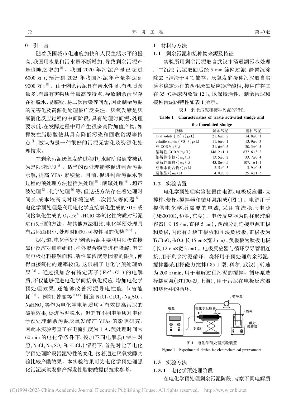 不同电解质对电化学预处理剩...氧发酵产挥发性脂肪酸的影响_董鑫磊.pdf_第2页