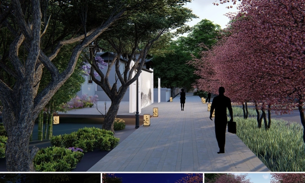 中铁地产售楼部室外中式风效果图.pptx