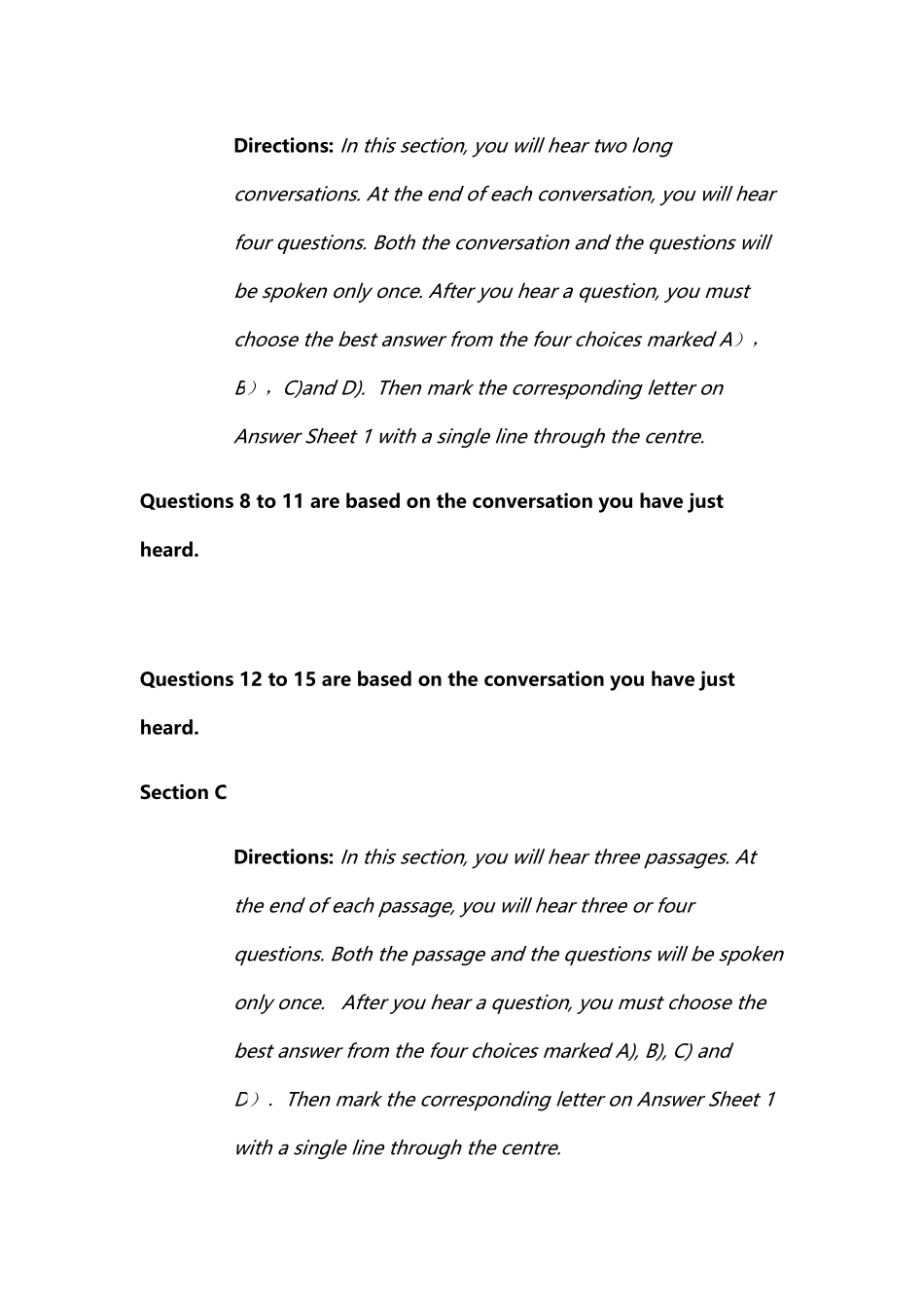 2018年6月大学英语四级考试真题及参考答案听力原文与解析.docx_第3页