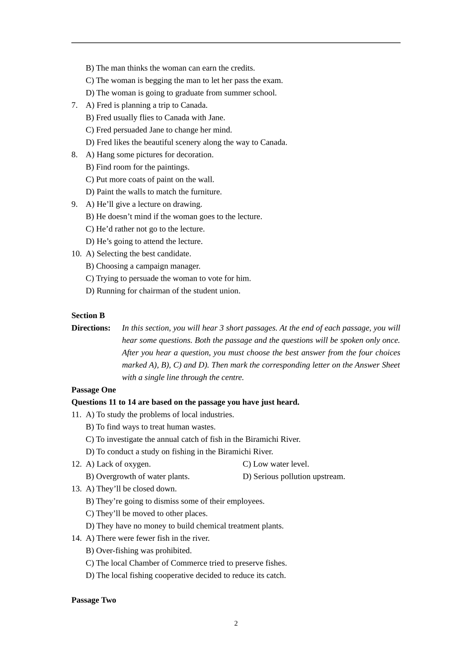 2003年1月英语六级真题及答案.doc_第2页