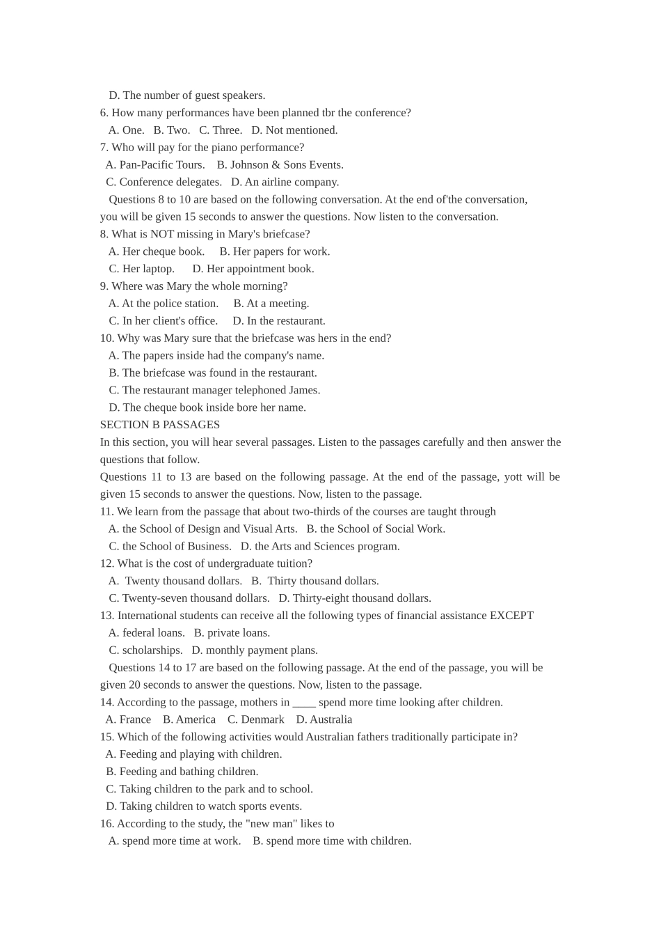 2010年英语专业四级考试真题及答案.doc_第2页