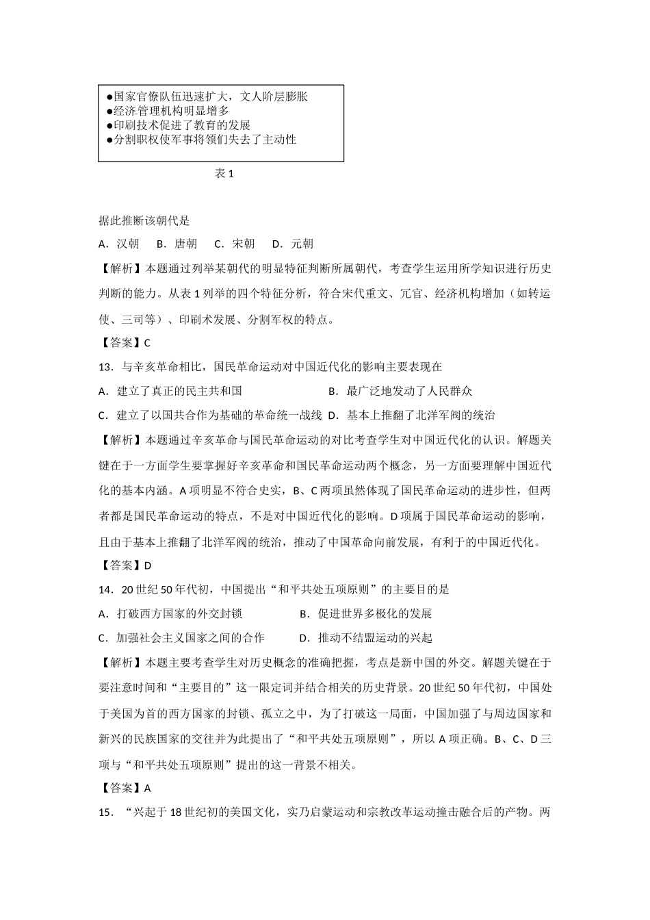 2012年高考真题 历史(山东卷)（含解析版）.docx_第2页