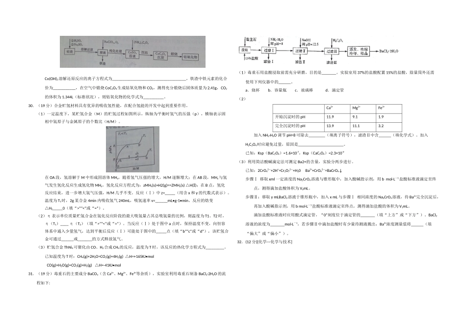 2015年高考真题 化学(山东卷)（原卷版）.docx_第2页