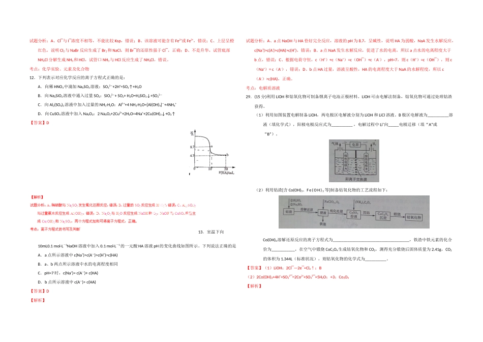 2015年高考真题 化学(山东卷)（含解析版）.docx_第2页