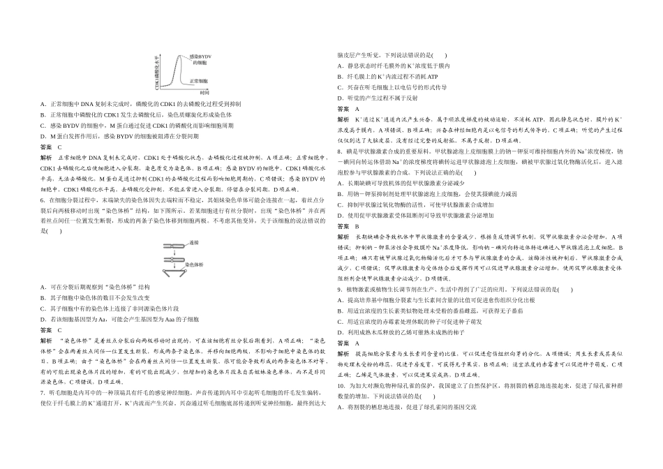 2020年高考真题 生物(山东卷)（含解析版）.docx_第2页