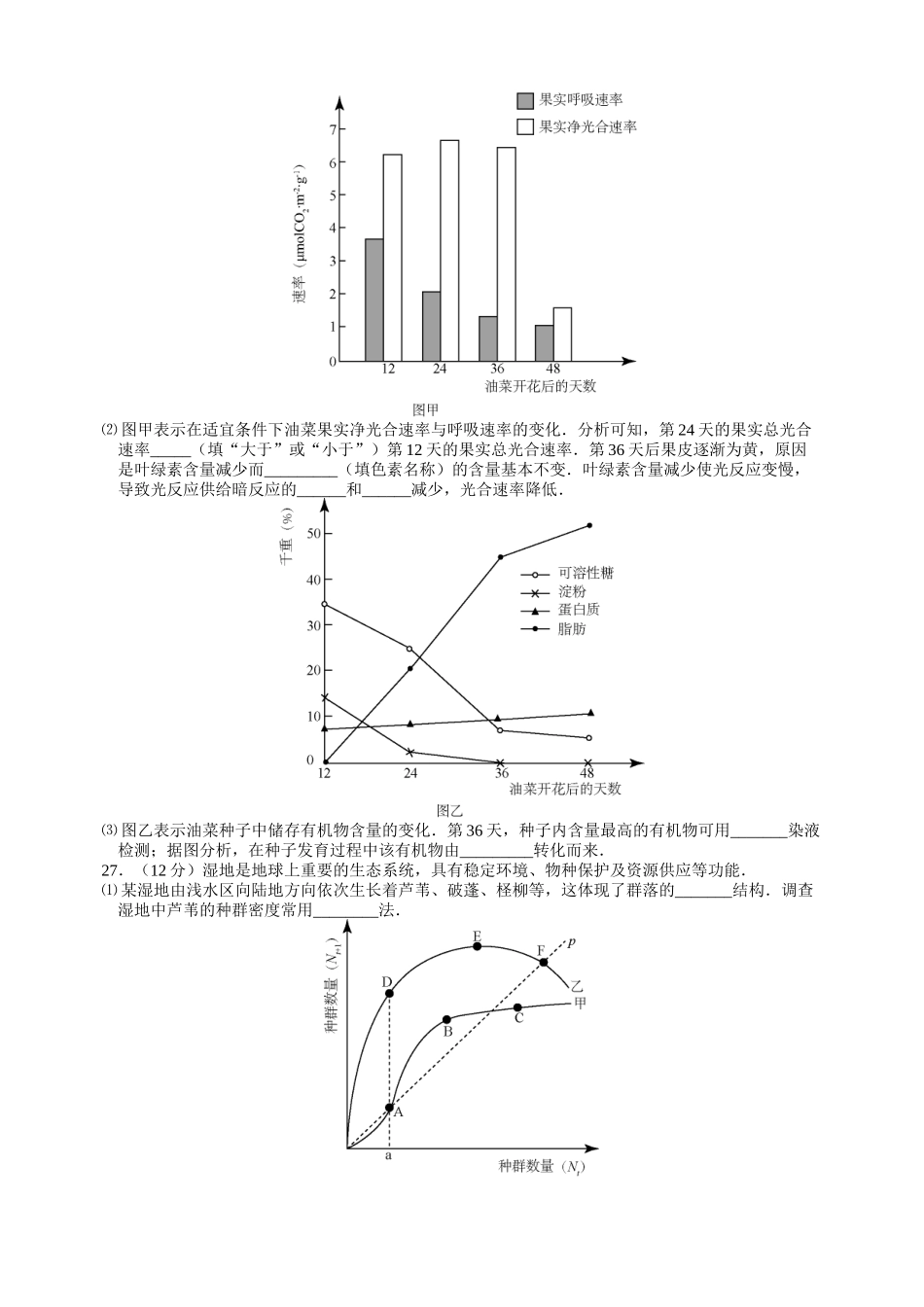 2015年高考真题 生物(山东卷)（含解析版）.docx_第3页