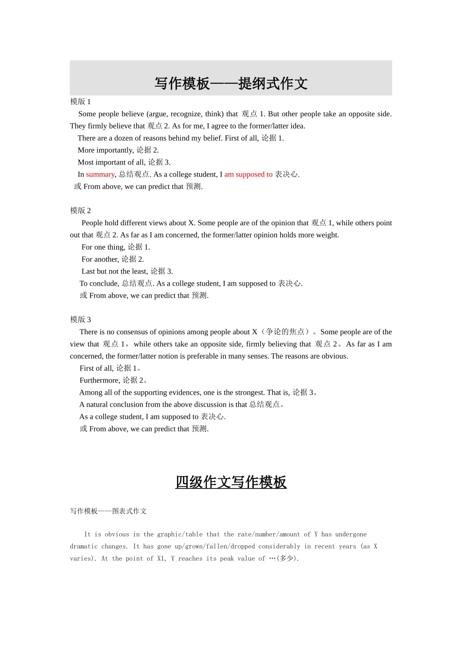 作文背诵30天【更多资料加入翰轩学社】.doc_第1页
