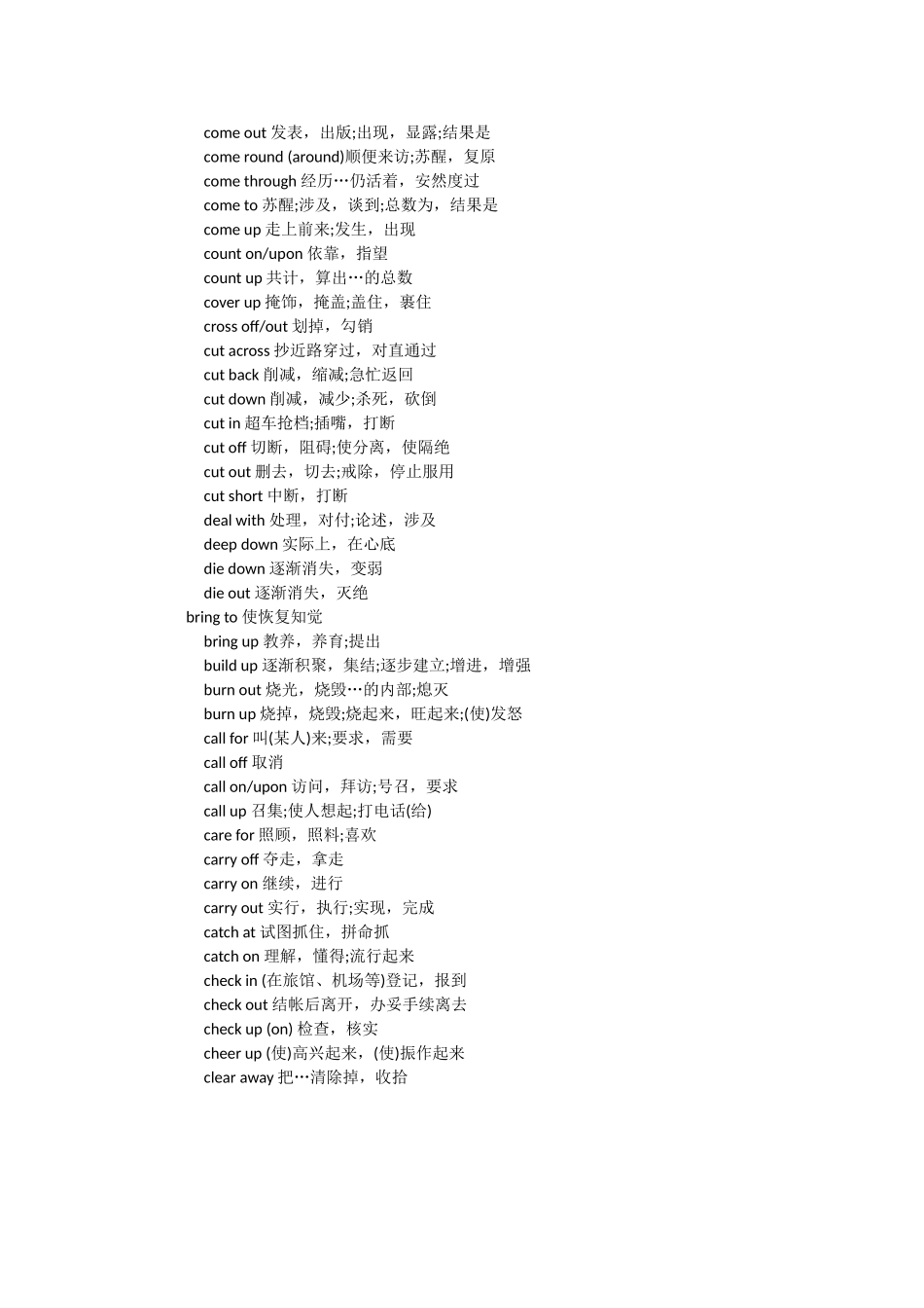 精华：2015年6月英语四级考试短语背诵【更多资料加入翰轩学社】.doc_第2页