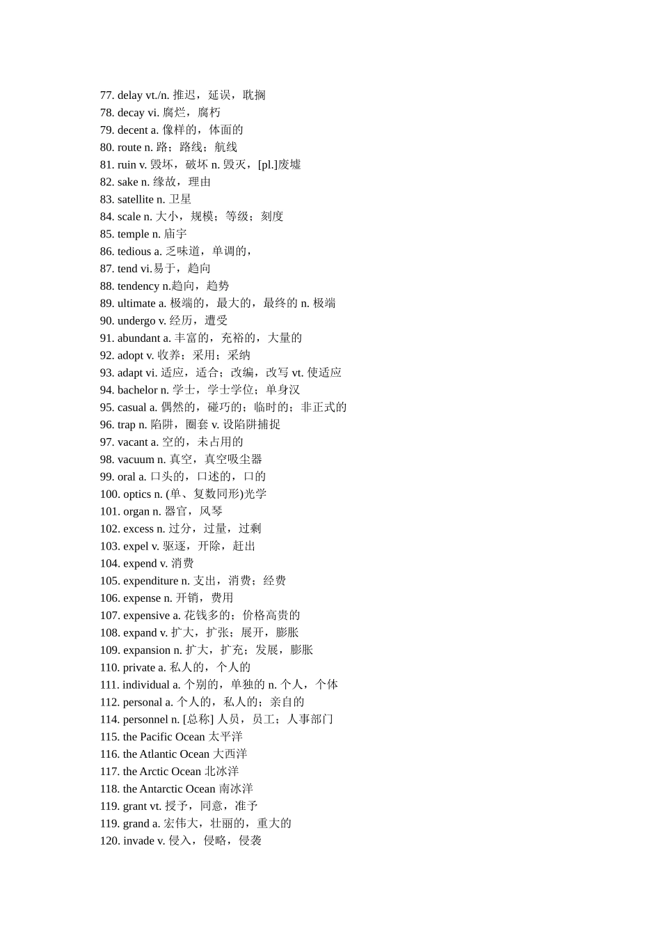 四六级使用率最高的580个词汇【更多资料加入翰轩学社】.doc_第3页