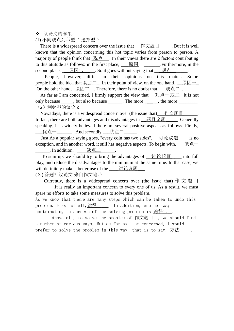 大学英语四级考试万能作文模板【更多资料加入翰轩学社】.doc_第2页