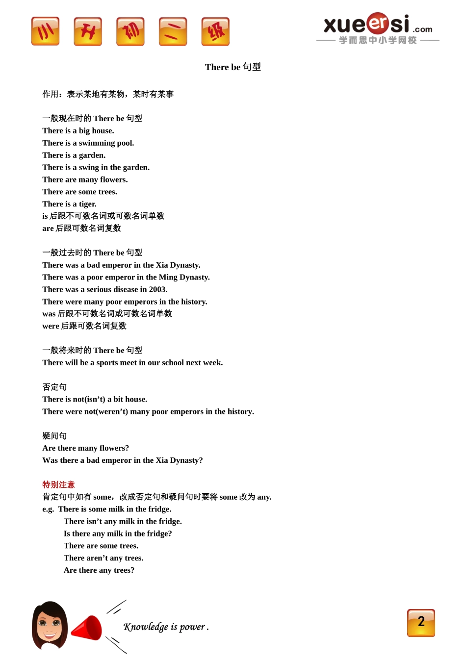 五大句型（一）——There be句型、祈使句.doc_第2页