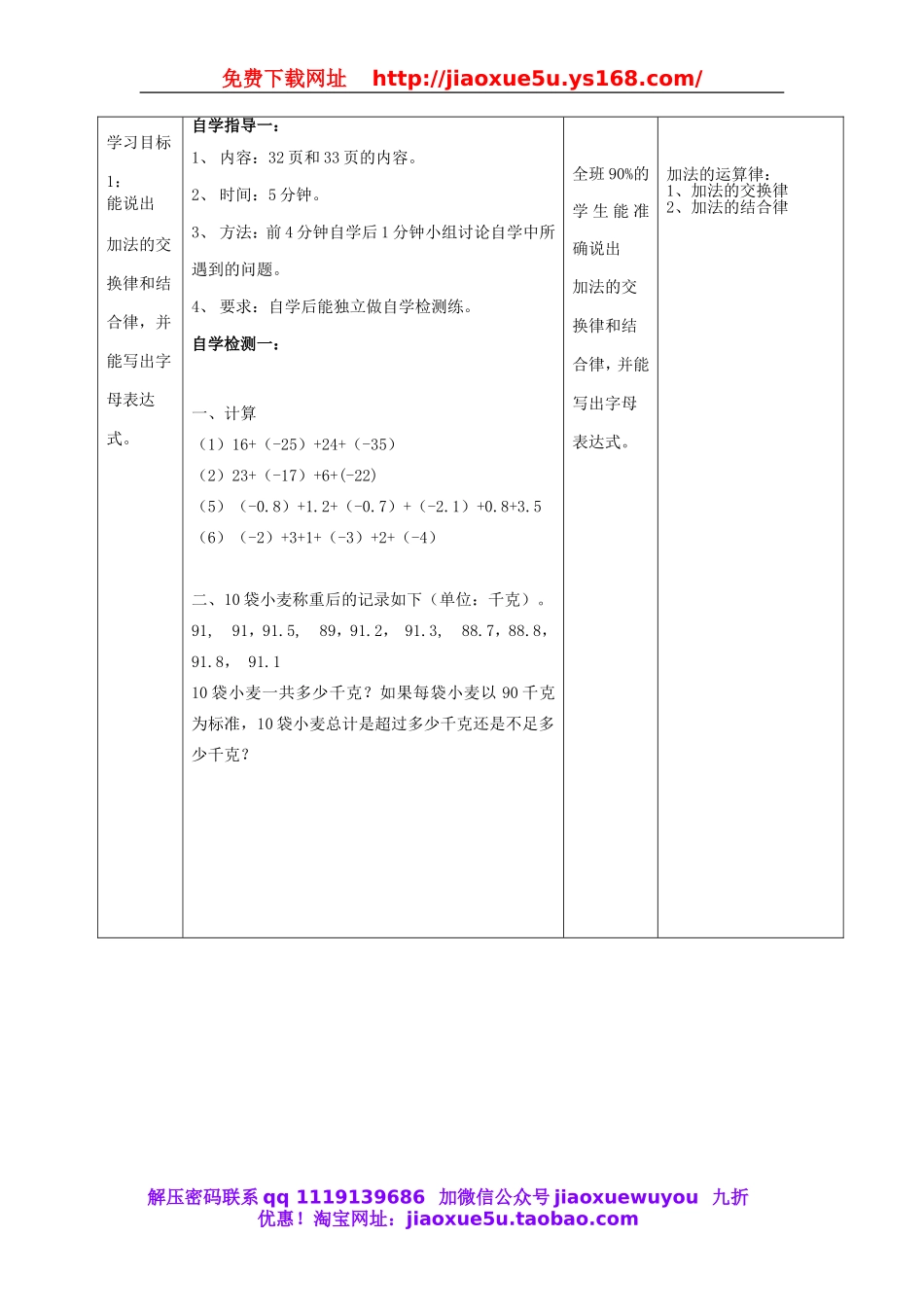 北京课改初中数学七上《1.4有理数的加法》word教案 (2).doc_第2页