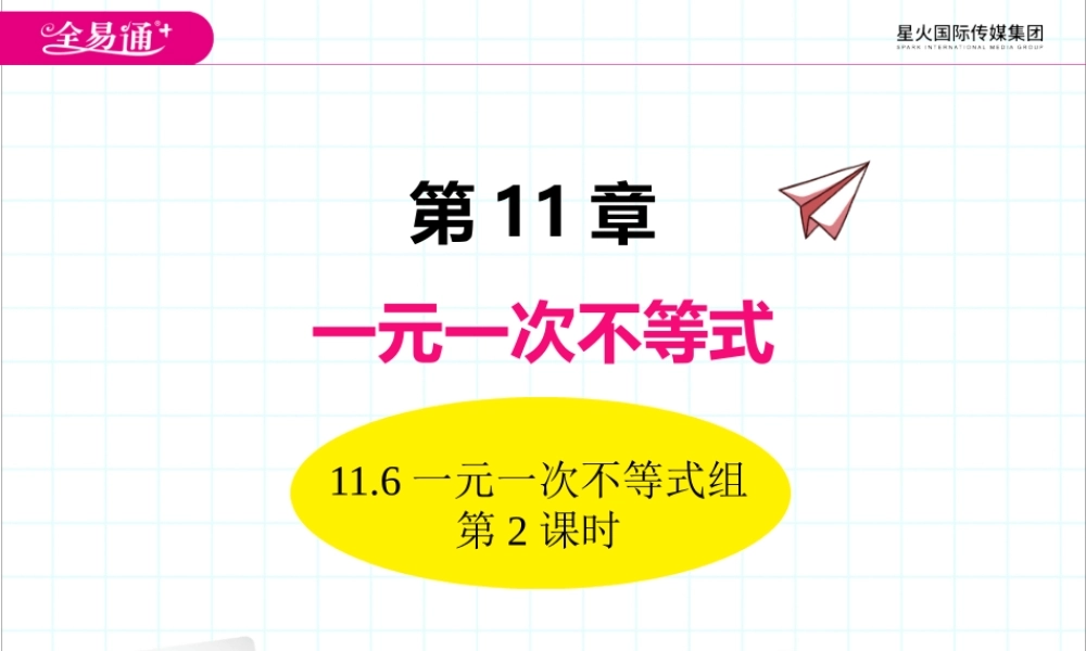 11.6一元一次不等式组 第2课时.pptx